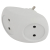 Разветвитель электрический ЭРА SPx-2-W на 2 розетки без заземления 10А белый