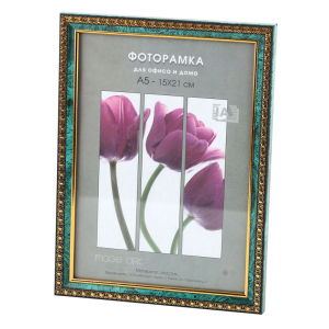 Фоторамка Interior Office 9 серия 985/15х21 малахит пластиковая (25)