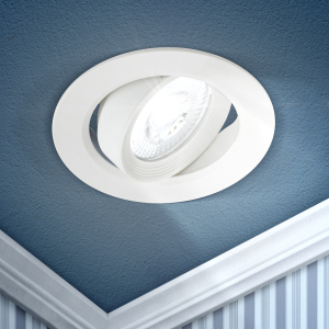 KL LED 22A-5 4K WH Светильник ЭРА светодиодный круглый поворотн. LED SMD 5W 4000K, белый (100/1600)