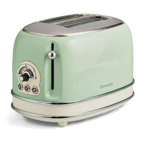 Тостер Ariete 155/14 Vintage металл 810Вт зелёный