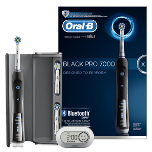 Электрическая зубная щетка ORAL-B Triumph 7000/D36.555.6X Black Cross Action блютус