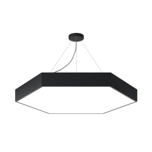 Светильник LED ЭРА Geometria SPO-122-B-40K-066 Hexagon 66Вт 4000К 5300Лм IP40 800*800*80 черный подвесной
