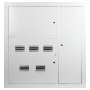 Корпус металлический встраиваемый ЭРА SIMPLE ЩЭ-5 (1000х960х140) 5 квартирный IP31 УХЛ3 серый