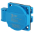 Розетка ЭРА R(PAN)-16-2P-PE-IP54 112 панельная скрытая с крышкой 2Р+PЕ 16А 220В IP54