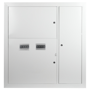 Корпус металлический встраиваемый ЭРА SIMPLE ЩЭ-2 (1000х960х140) 2-х квартирный IP31 УХЛ3 серый