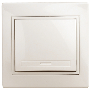 1-101-02 Intro Выключатель, 10А-250В, IP20, СУ, Plano, сл.кость (10/200/2400)