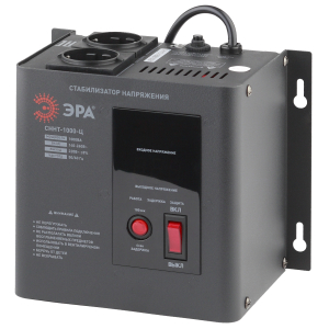 СННТ-1000-Ц ЭРА Стабилизатор напряжения настенный, ц.д., 140-260В/220/В, 1000ВА (4/72)