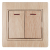 1-105-11 Intro Выключатель двойной с подсветкой, 10А-250В, IP20, СУ, Plano, сосна (10/200/2000)