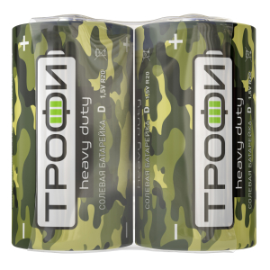 Батарейки Трофи R20-2S CLASSIC HEAVY DUTY Zinc (12/288/4608)