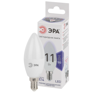 Лампочка светодиодная ЭРА STD LED B35-11W-860-E14 E14 / Е14 11Вт свеча холодный дневной свет