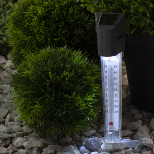 ERATR024-02 ЭРА Садовый светильник-градусник на солнечной батарее, сталь, пластик, серый, 33 см (48/1440)