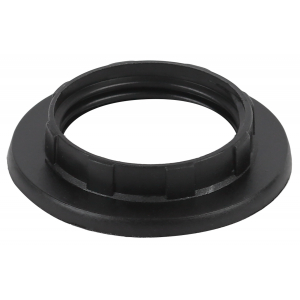 ЭРА Кольцо для патрона E14, пластик, черное (50/1000/24000)