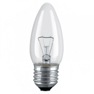 Лампочка Osram B35 60Вт Е27 / E27 230В свечка прозрачная