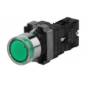 Кнопка управления ЭРА BBT50-BW-K06E LAY5-BW3361 с подсветкой зеленый 1з