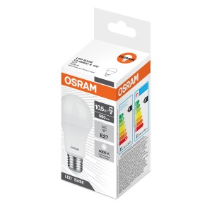 Лампочка светодиодная Osram LED Base A100 10,5Вт 4000К Е27 / E27 груша матовая нейтральный белый свет
