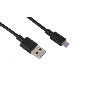 USB кабель Intro CI450 lightning черный 1м