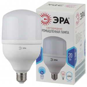 Лампа светодиодная ЭРА STD LED POWER T80-20W-6500-E27 E27 / Е27 20 Вт колокол холодный дневной свет