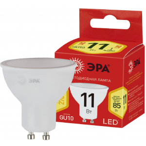 Лампочка светодиодная ЭРА RED LINE ECO LED MR16-11W-827-GU10 GU10 11Вт софит теплый белый свет