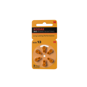 Батарейки Kodak ZA13-6BL [KZA13-6] MAX Hearing Aid (60/300/45000)