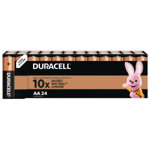 Батарейки Duracell 1024886 АА алкалиновые 1,5v 24 шт. LR6-24BL BASIC (24/288/17280)