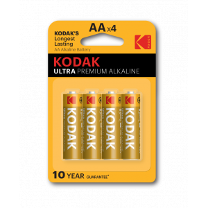 Батарейки Kodak LR6-4BL ULTRA PREMIUM Alkaline [ KAA-4 UD] (80/400/17600)