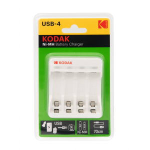 Зарядное устройство для аккумуляторов Kodak C8002B USB [K4AA/AAA] (6/24/1200)