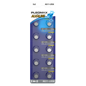 Батарейки Pleomax AG11 (361) LR721, LR58 Button Cell (100/1000/98000)