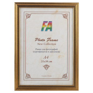 FA Пластик  Касабланка  орех с золотом 21х30 (12/336)