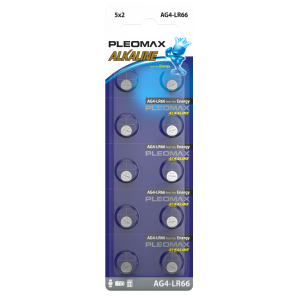 Батарейки Pleomax AG4 (377) LR626, LR66 Button Cell (100/1000/98000)