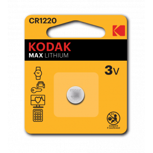 Батарейки Kodak CR1220-1BL MAX Lithium (60/240/61440)