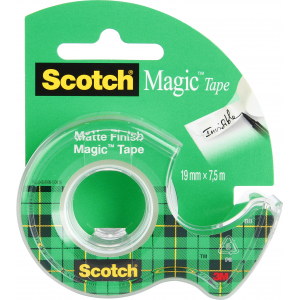 Scotch Кл.лента невидим. MAGIC, 19мм х 7,5м, мини-диспенсер [8-1975D-RUS] (12/144/5760)