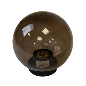 Садово-парковый светильник ЭРА НТУ 01-60-255 шар дымчатый на опору / кронштейн IP44 Е27 max60Вт d250mm