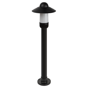 Садово-парковый светильник ЭРА НТУ 01-60-009 Поллар напольный черный IP54 Е27 max60Вт h860мм