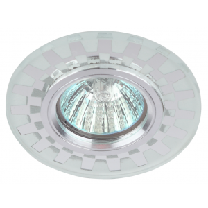 DK LD47 SL /1 Светильник ЭРА декор cо светодиодной подсветкой MR16, зеркальный (50/1800)