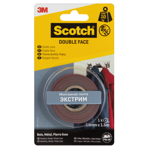 Scotch 4941-1915 Клейкая Монтажная Лента Экстрим, 19мм х 1,5м (8/1960)