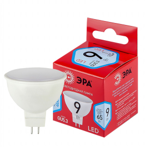 Лампочка светодиодная ЭРА RED LINE LED MR16-9W-840-GU5.3 R GU5.3 9 Вт софит нейтральный белый свет