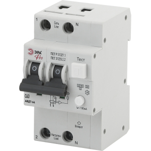 Автоматический выключатель дифференциального тока ЭРА PRO NO-902-21 АВДТ 64 C63 100мА 1P+N тип А