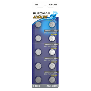 Батарейки Pleomax AG8 (391) LR1120, LR55 Button Cell (100/1000/98000)