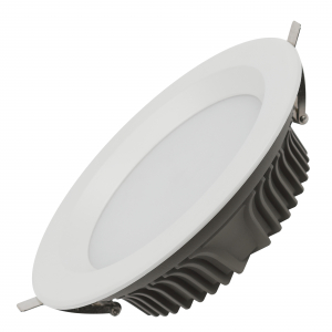 Светильник даунлайт светодиодный ЭРА SDL-10-90-40K-W30 встраиваемый круглый 30Вт 4000K 2700лм D195х65 алюминий