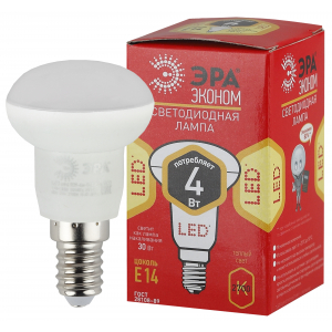 Лампочка светодиодная ЭРА RED LINE ECO LED R39-4W-827-E14 Е14 / E14 4Вт рефлектор теплый белый свет