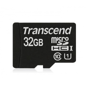 Transcend Micro SDHC 32 Gb Class 10 U1 Premium UHS-I, до 60Мб/с, 400x, без адаптера (25/15000)