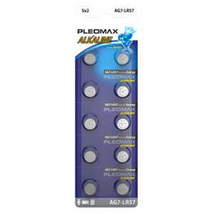 Батарейки Pleomax AG7 (399) LR926, LR57 Button Cell (100/1000/98000)