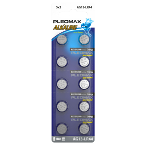 Батарейки Pleomax AG13 (357) LR1154, LR44 Button Cell (100/2000/112000)