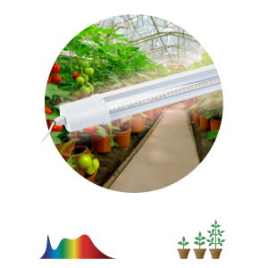 Светильник для растений, фитолампа светодиодная линейная ЭРА FITO-24W-Ra90-N полного спектра 24 Вт