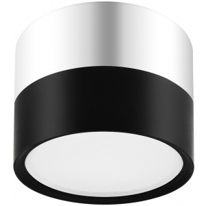OL7 GX53 BK/CH Подсветка ЭРА Накладной под лампу Gx53, алюминий, цвет черный+хром (40/1440)