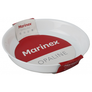Форма для запекания Marinex  6859 круглая опаловая белая 2 л D 27,8 см х 5,2 см