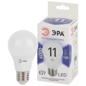 Лампочка светодиодная ЭРА STD LED A60-11W-860-E27 E27 / Е27 11 Вт груша холодный дневной свет