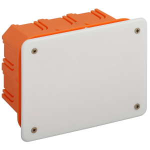 Распаячная коробка ЭРА KRT-120-92-70 скрытой установки красно-белая 120х92х70мм для твердых стен саморезы крышка IP20