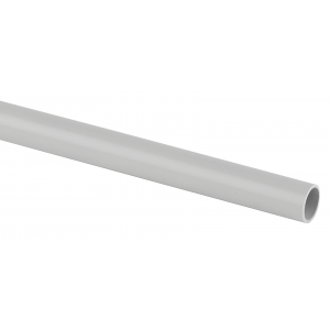 Труба ПВХ гладкая жесткая ЭРА TRUB-20-2-PVC 2х метровая легкая серая d 20мм 104м