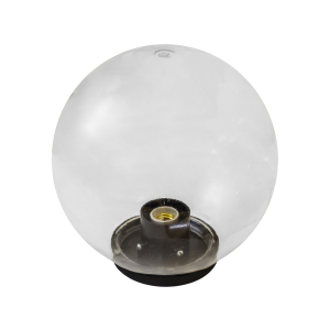 Садово-парковый светильник ЭРА НТУ 01-150-402 шар прозрачный на опору / кронштейн IP44 Е27 max150Вт d400mm